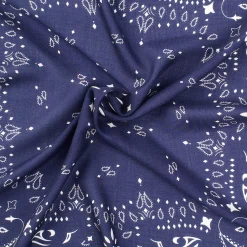 E.Marinella FOULARD IN LANA, CASHMERE E SETA 65 BLU SCURO Paisley Outlet