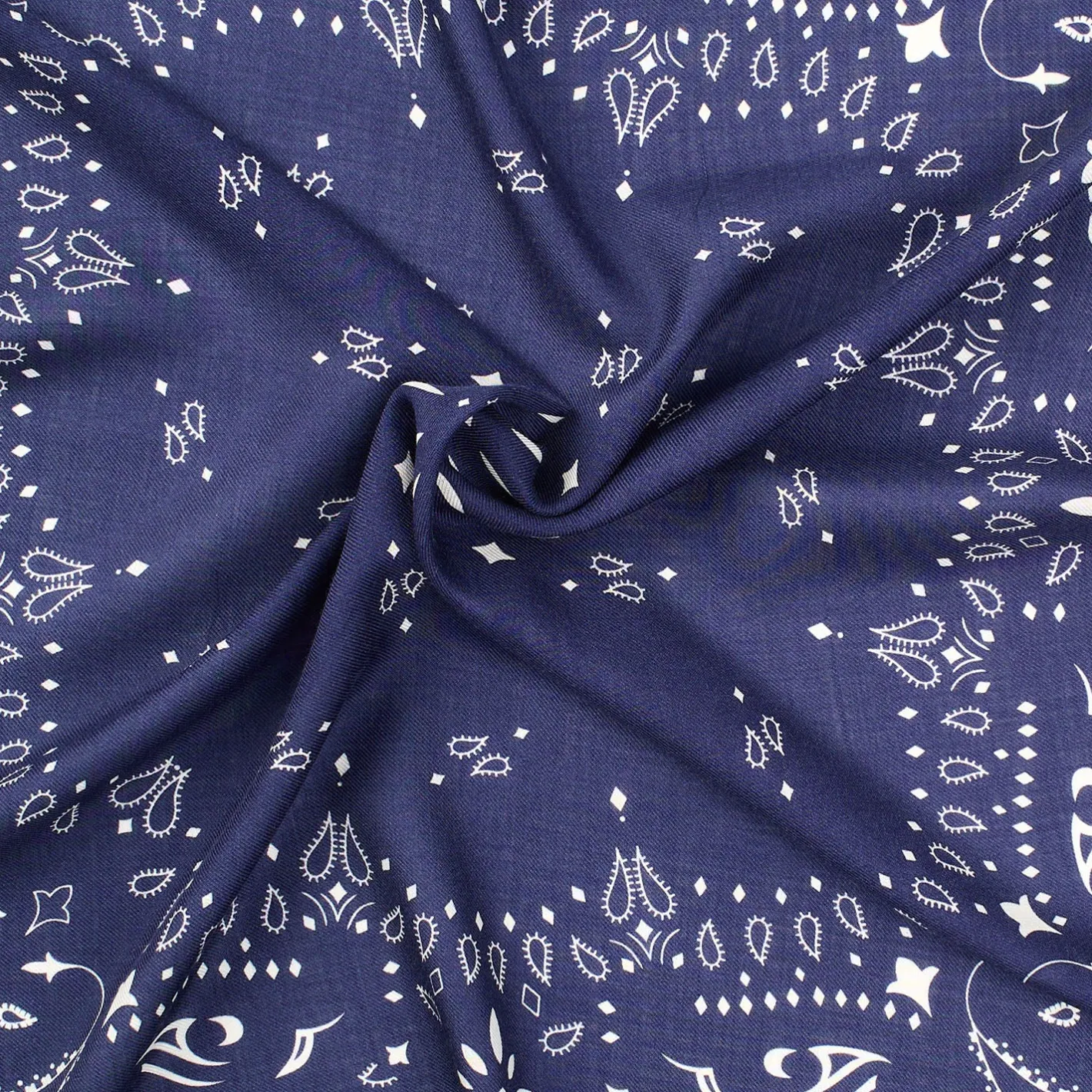 E.Marinella FOULARD IN LANA, CASHMERE E SETA 65 BLU SCURO Paisley Outlet