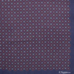 E.Marinella FOULARD IN LANA, CASHMERE E SETA 65 BLU SCURO Archivio inspiration 1985 Discount