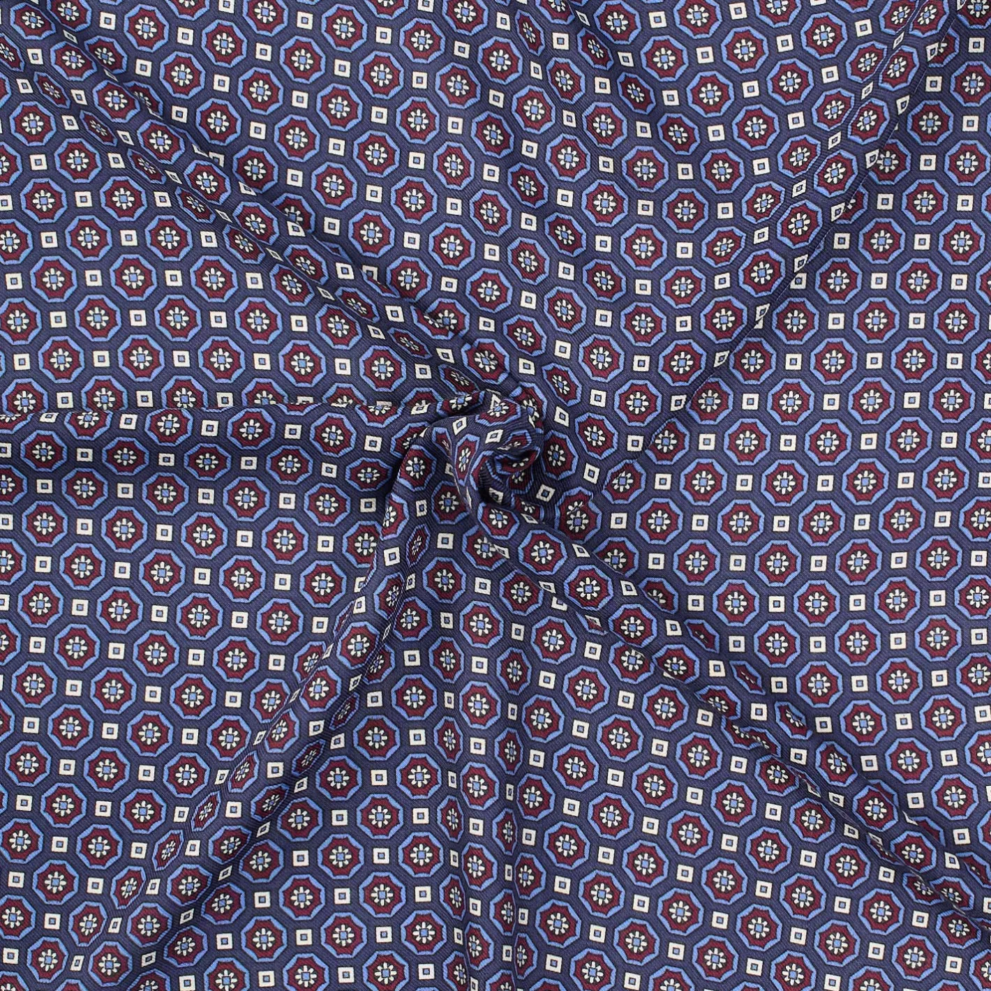 E.Marinella FOULARD IN LANA, CASHMERE E SETA 65 BLU SCURO Archivio inspiration 1939 Sale