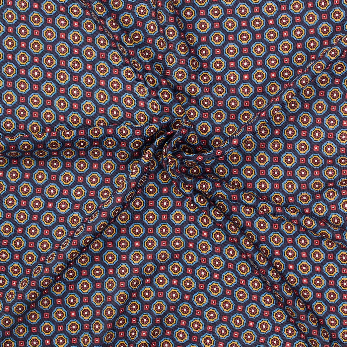 E.Marinella FOULARD IN LANA, CASHMERE E SETA 65 BLU SCURO Archivio inspiration 1939 Sale