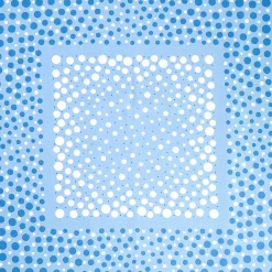 E.Marinella FOULARD IN SETA 65 AZZURRO Eleganza a pois Discount