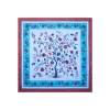 E.Marinella FOULARD IN SETA 90 AZZURRO L'albero della vita