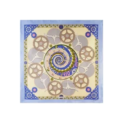 E.Marinella FOULARD IN SETA 90 AZZURRO Timeless morning New