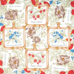 E.Marinella FOULARD IN SETA 90 BLU La rosa canina Discount