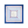 E.Marinella FOULARD IN SETA 90 BLU Pulcinella portafortuna Hot