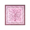 E.Marinella FOULARD IN SETA 90 BORDEAUX L'albero della vita Discount