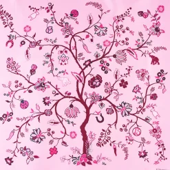E.Marinella FOULARD IN SETA 90 BORDEAUX L'albero della vita Discount