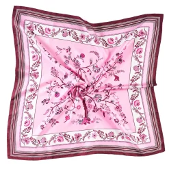 E.Marinella FOULARD IN SETA 90 BORDEAUX L'albero della vita Discount