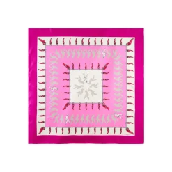 E.Marinella FOULARD IN SETA 90 FUCSIA Pulcinella portafortuna Online