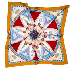 E.Marinella FOULARD IN SETA 90 GIALLO Le mongolfiere Sale