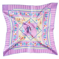 E.Marinella FOULARD IN SETA 90 LILLA La gelateria Clearance