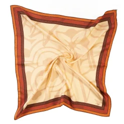 E.Marinella FOULARD IN SETA 90 MARRONE CHIARO Archivio ispiration 1961