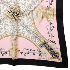 E.Marinella FOULARD IN SETA 90 NERO Divinita’ Best
