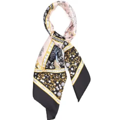 E.Marinella FOULARD IN SETA NERO Napoli terra mia Best
