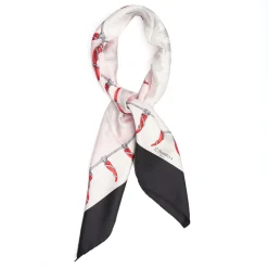E.Marinella FOULARD IN SETA 90 NERO Pulcinella portafortuna Sale