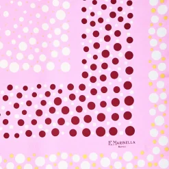 E.Marinella FOULARD IN SETA 65 ROSA Eleganza a pois Online