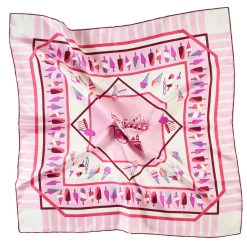 E.Marinella FOULARD IN SETA 90 ROSA La gelateria Outlet