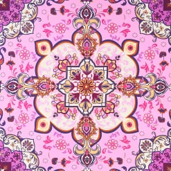 E.Marinella FOULARD IN SETA 90 ROSA Mediterranean vibes Outlet