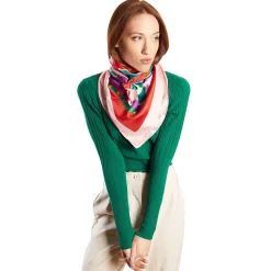 E.Marinella FOULARD IN SETA 90 ROSA Orange vibes Sale