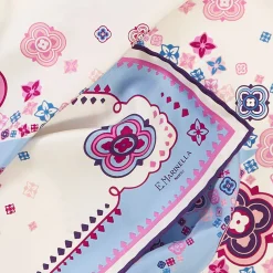 E.Marinella FOULARD IN SETA 90 ROSA World of archivio flowers 1961 Outlet