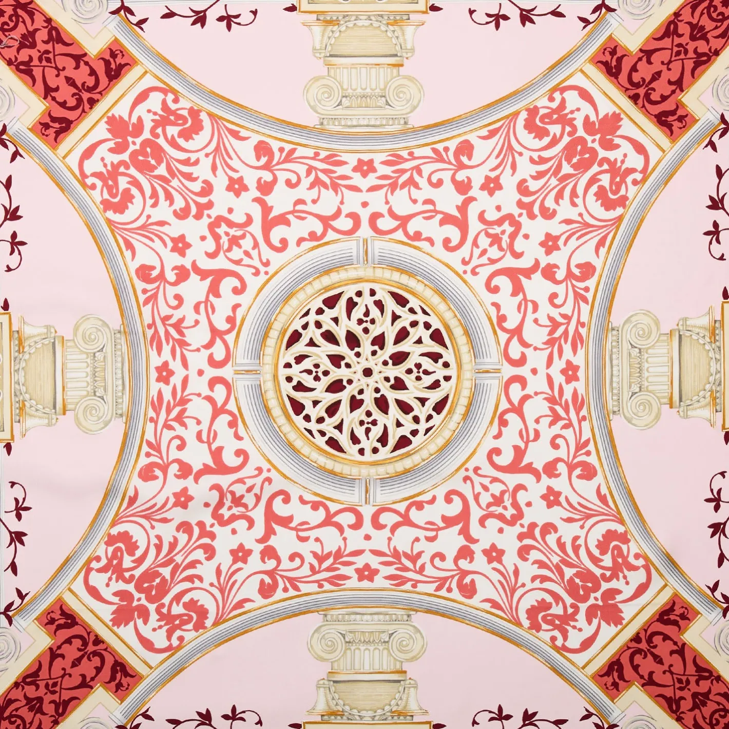 E.Marinella FOULARD IN SETA 90 ROSSO Divinita’ Online