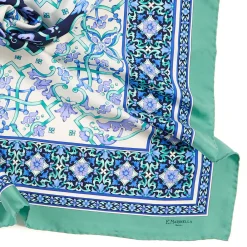 E.Marinella FOULARD IN SETA 90 VERDE CHIARO Maiolica mediterranea Online