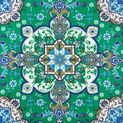E.Marinella FOULARD IN SETA 90 VERDE Mediterranean vibes Best
