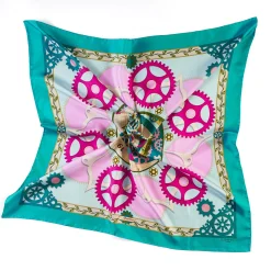 E.Marinella FOULARD IN SETA 90 VERDE Timeless morning Hot