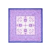 E.Marinella FOULARD IN SETA 90 VIOLA Motivo damascato Hot