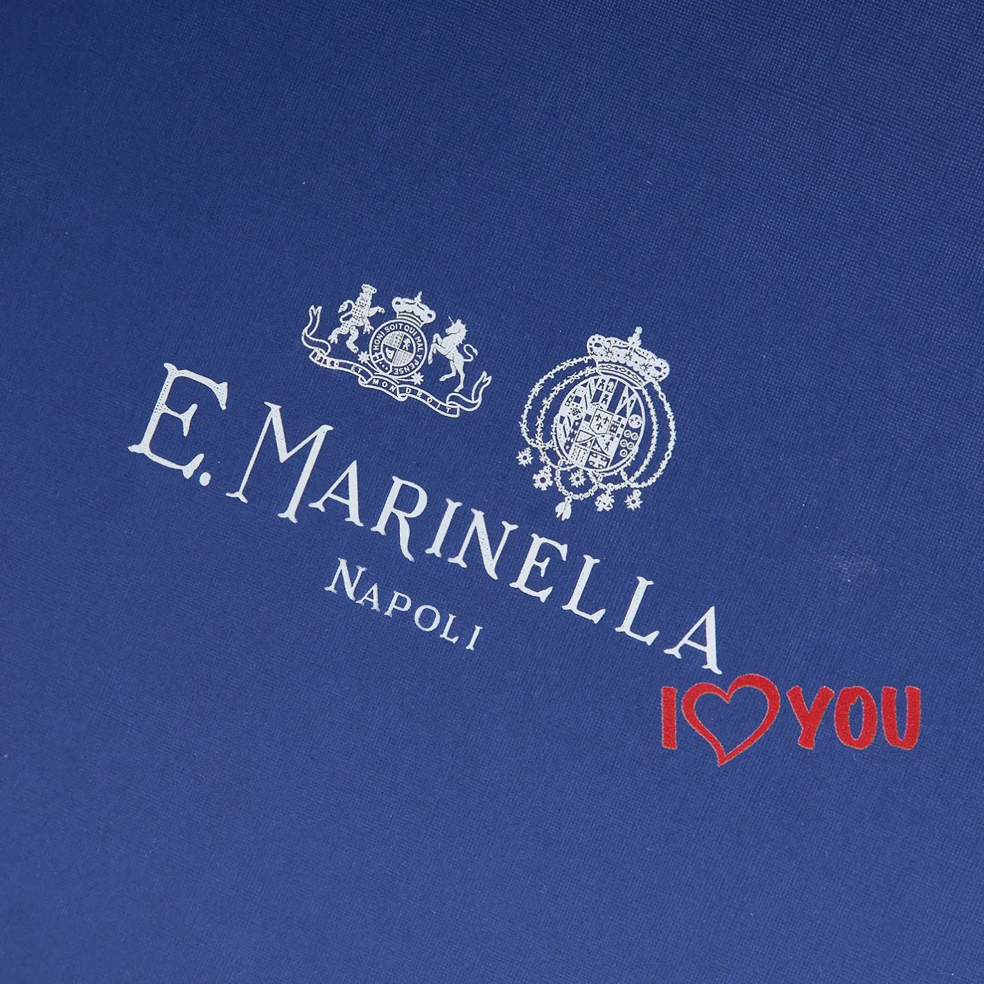 E.Marinella FOULARD ROMBO IN SETA AZZURRO Collezione san valentino Best