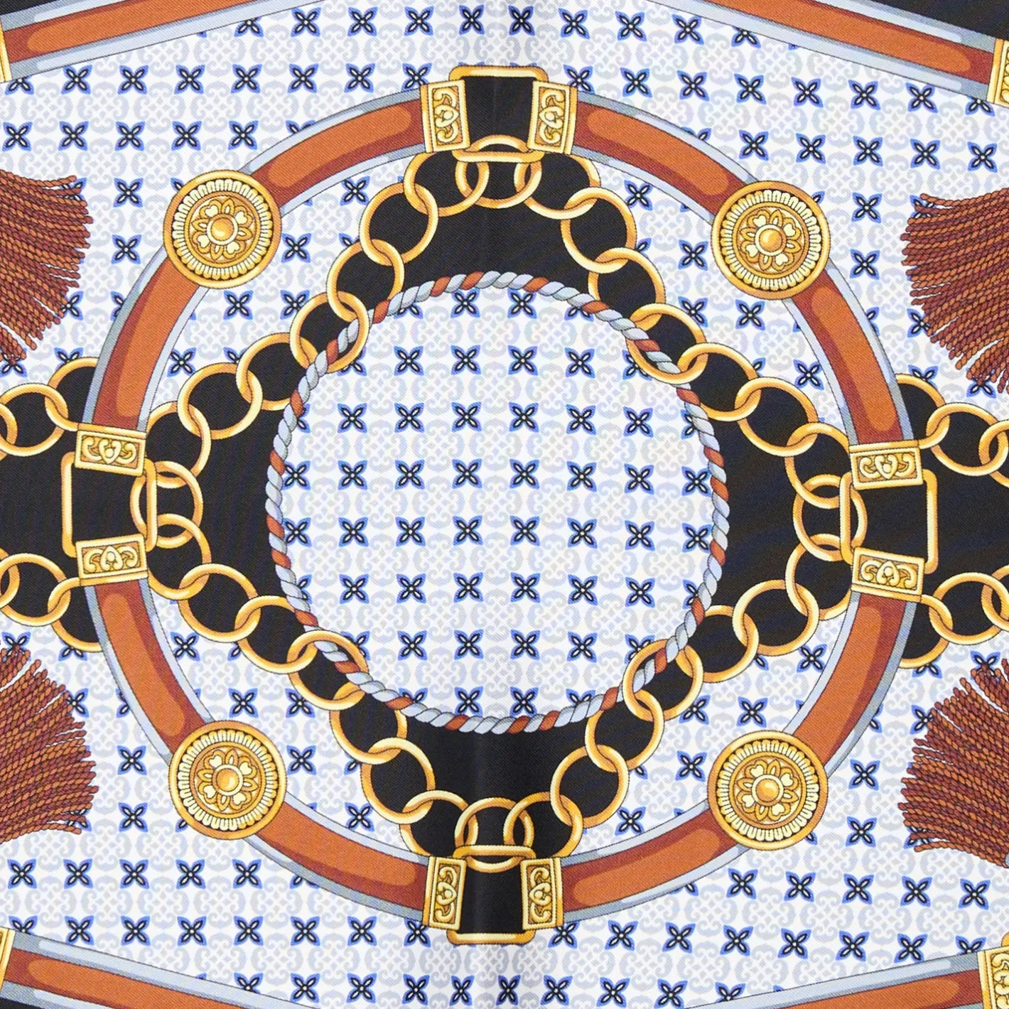 E.Marinella FOULARD ROMBO IN SETA NERO Collezione lucky charm New