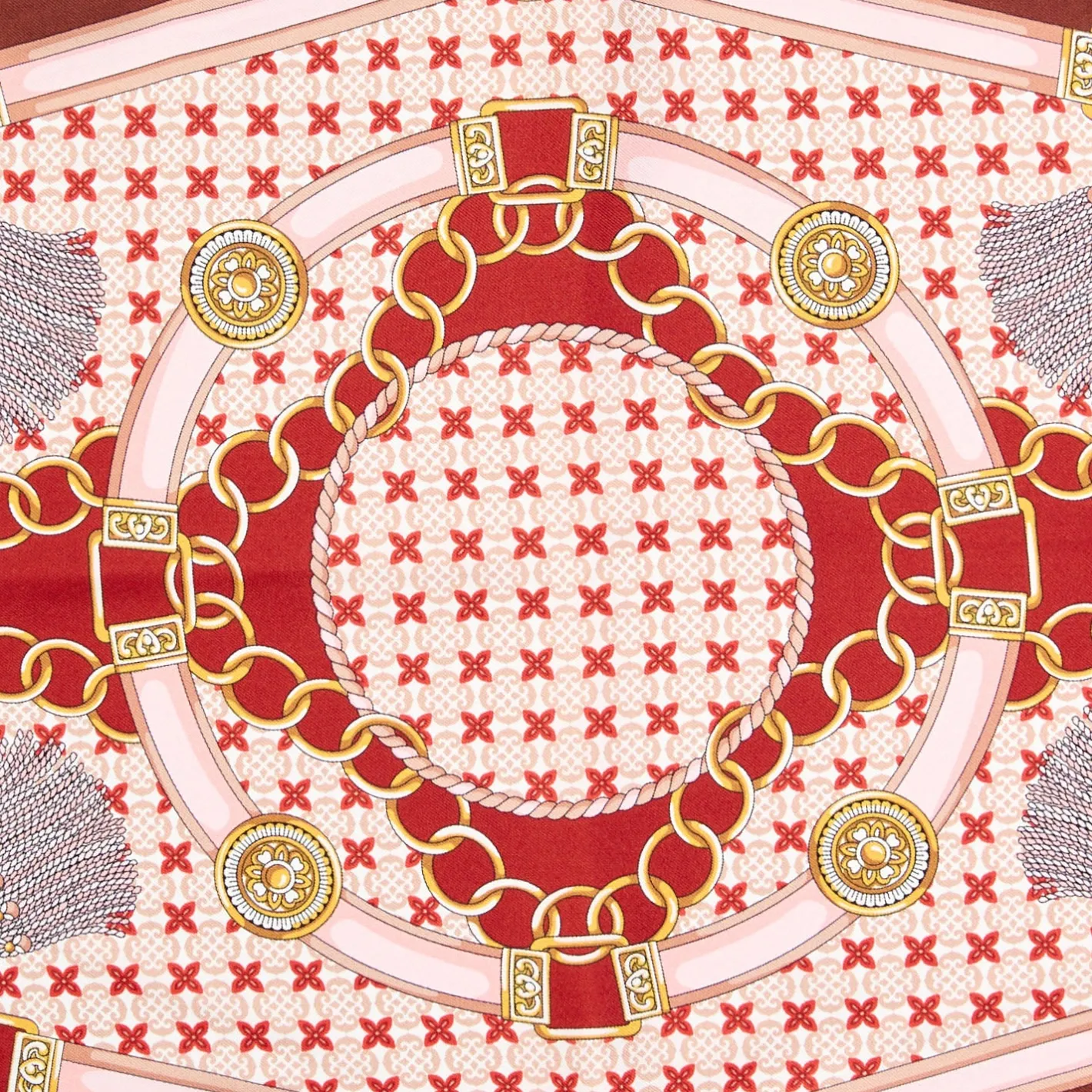E.Marinella FOULARD ROMBO IN SETA ROSSO Collezione lucky charm Online