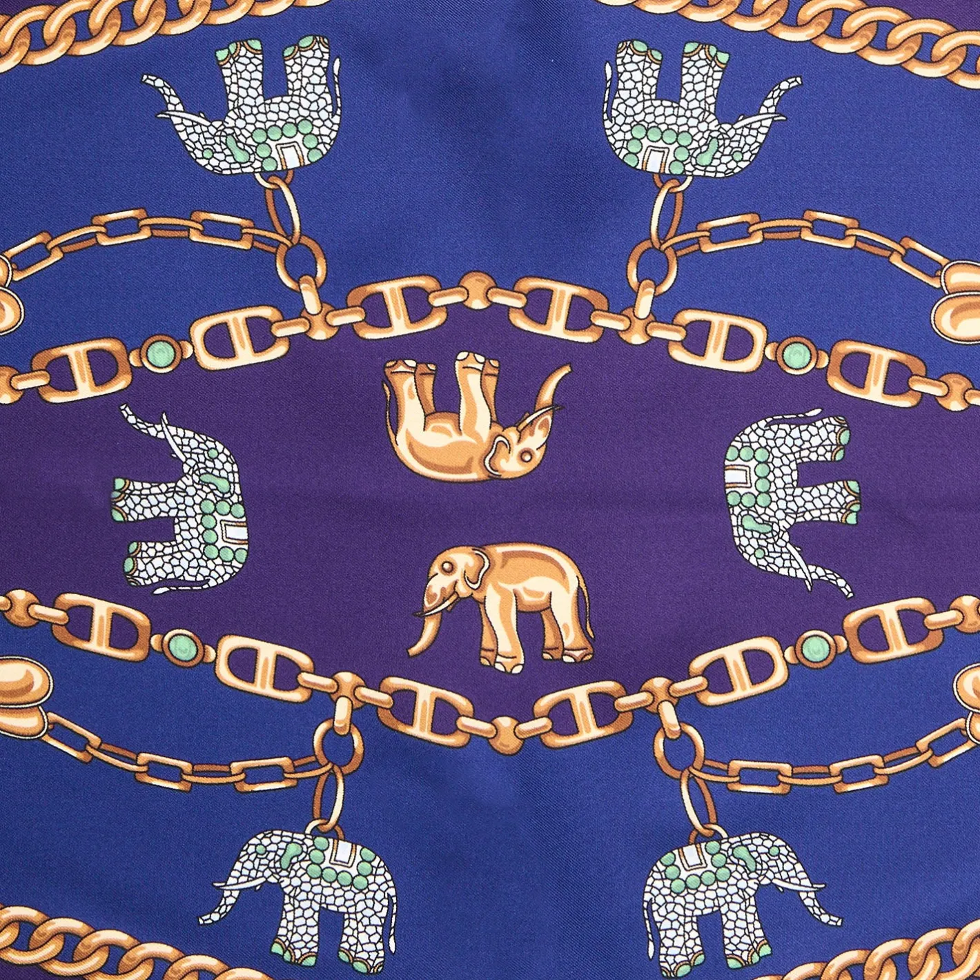 E.Marinella FOULARD ROMBO IN SETA VIOLA Collezione lucky charm Sale