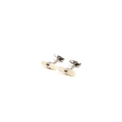 E.Marinella GEMELLI DA POLSO BARRETTA CON MADREPERLA In argento New