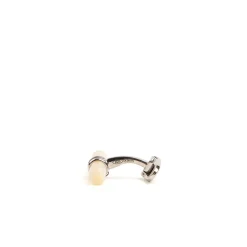E.Marinella GEMELLI DA POLSO BARRETTA CON MADREPERLA In argento New