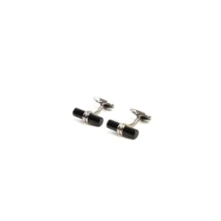 E.Marinella GEMELLI DA POLSO BARRETTA CON ONICE In argento Discount