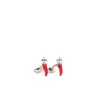 E.Marinella GEMELLI DA POLSO CON CORNETTO ROSSO In argento Online