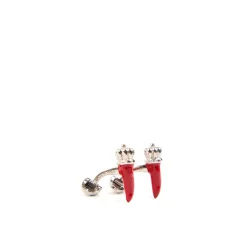 E.Marinella GEMELLI DA POLSO CON CORNETTO ROSSO In argento Online