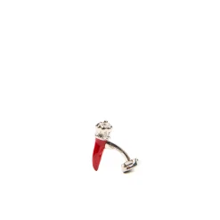 E.Marinella GEMELLI DA POLSO CON CORNETTO ROSSO In argento Online