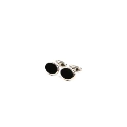 E.Marinella GEMELLI DA POLSO CON ONICE OVALI In argento Clearance