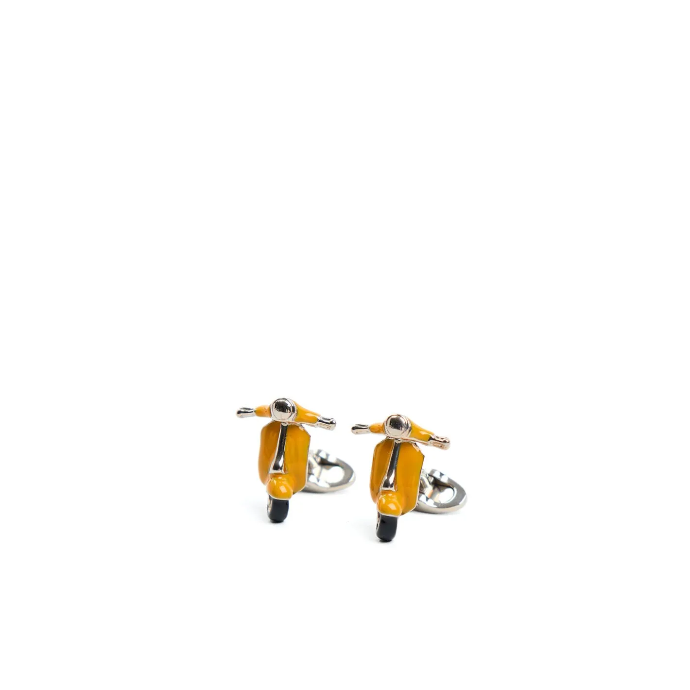 E.Marinella GEMELLI DA POLSO CON VESPA GIALLA In argento Sale