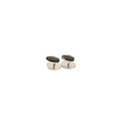 E.Marinella GEMELLI DA POLSO IN ARGENTO BLUCon microfantasia fiore New