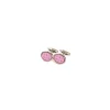 E.Marinella GEMELLI DA POLSO IN ARGENTO ROSA Con microfantasia fiore Clearance