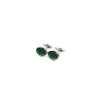 E.Marinella GEMELLI DA POLSO IN ARGENTO VERDECon microfantasia fiore Clearance