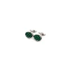 E.Marinella GEMELLI DA POLSO IN ARGENTO VERDE Con microfantasia fiore Online