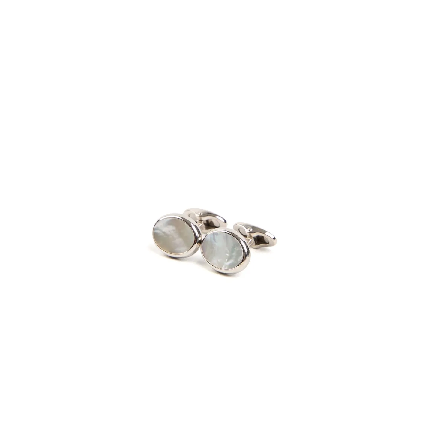 E.Marinella GEMELLI DA POLSO OVALE CON MADREPERLA In argento Clearance