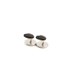 E.Marinella GEMELLI DA POLSO OVALE CON MADREPERLA In argento Clearance
