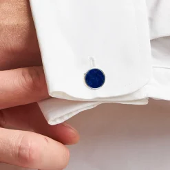 E.Marinella GEMELLI DA POLSO TONDO CON LAPIS In argento Hot