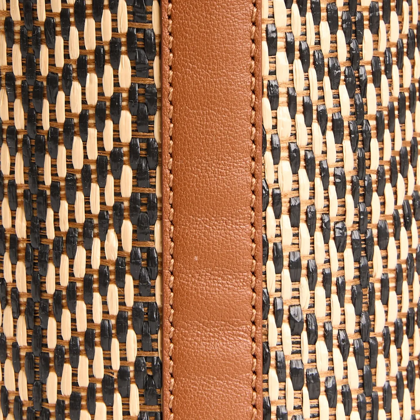 E.Marinella MINI SECCHIELLO COLOR CUOIO In rafia e pelle Discount